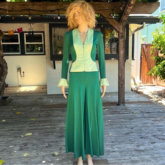 1960s My Things 3 Piece Two Tone Pantsuit Set *TLC NEEDED* - Picture 1 of 11